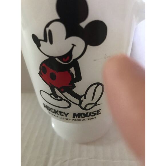 Walt Disney Vintage Breakable 8 ounceMickey Mouse Pedestal White Mug - Picture 8 of 8